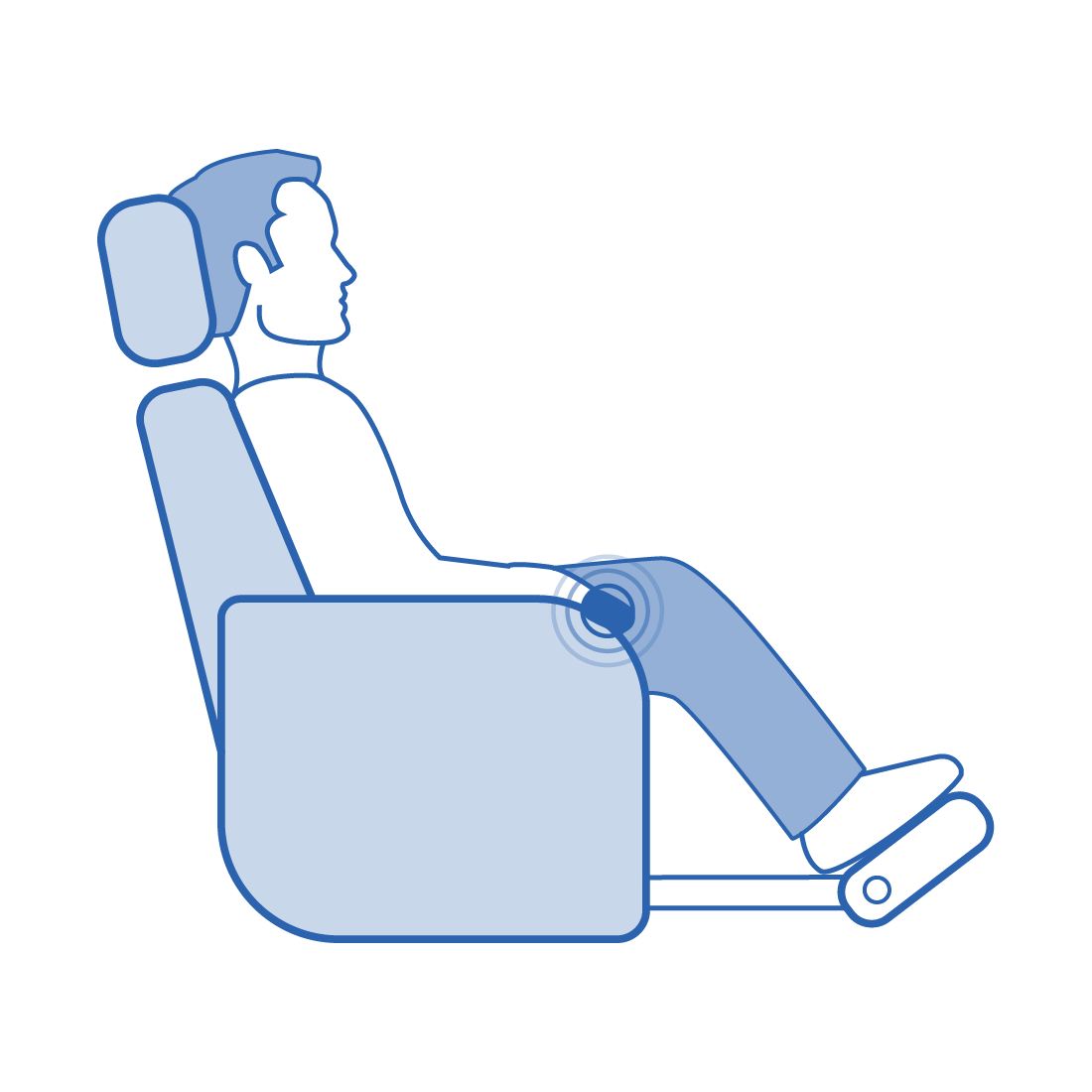 armchair blue