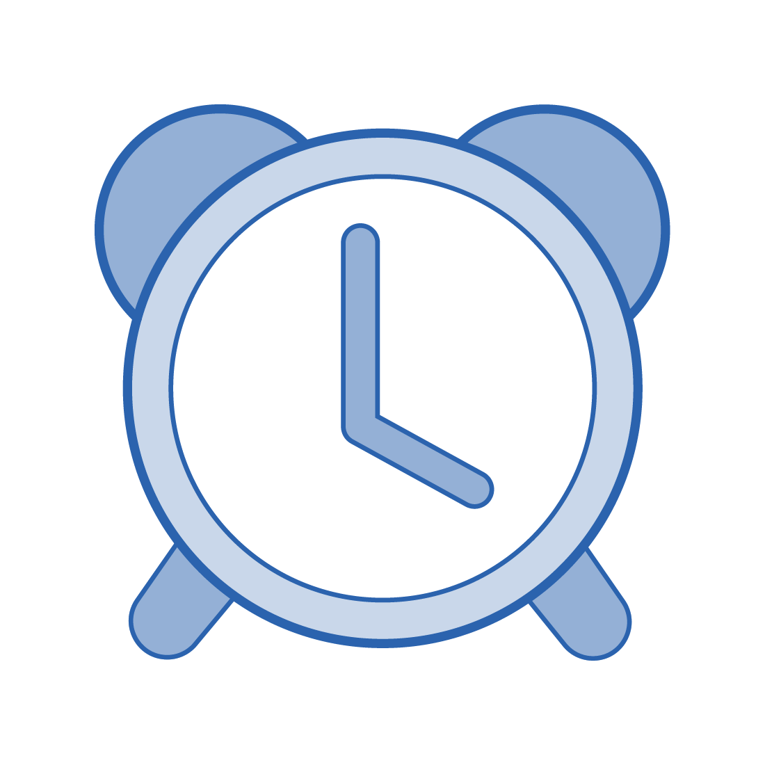 clock blue